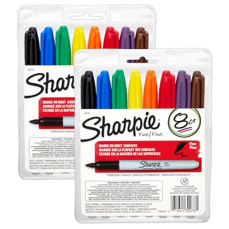 Sharpie Sharpie Permanent Fine Point Marker Set, PK16 SAN30078